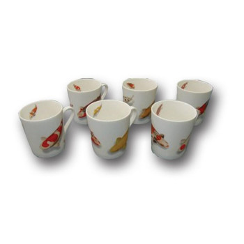 Set of 6 Koi Mugs (All different)